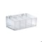 Azar Displays Clear Plastic Adjustable Divider Bin for Pegboard or Slatwall. Acrylic Storage Open Container 556113-1PK-W3D - alternate 1